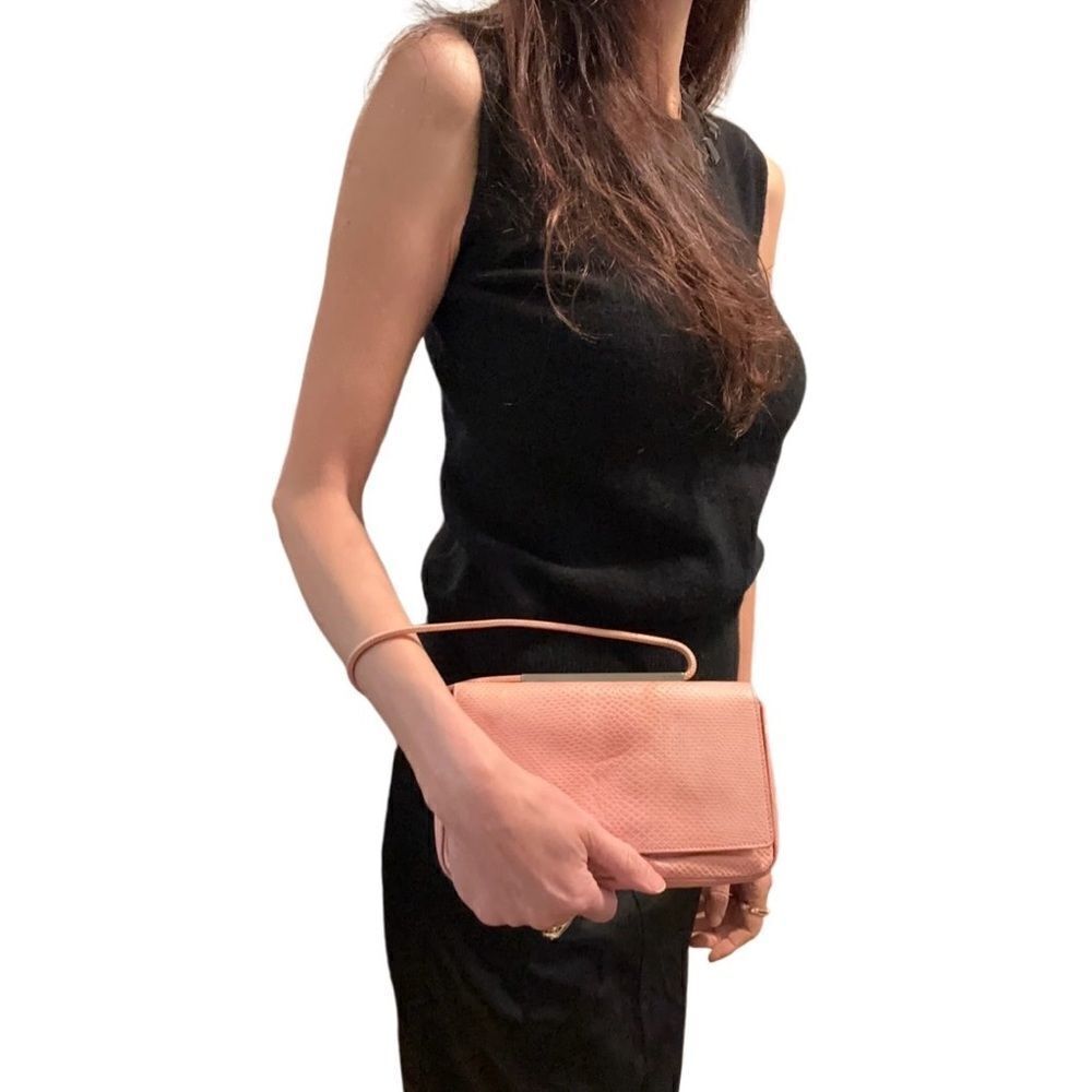 Gucci mini top handle pink leather bag